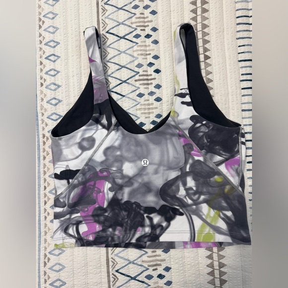 Lululemon Throwback Print Align Tank Top in Unicorn Throwback White Multi - Picture 5 of 6